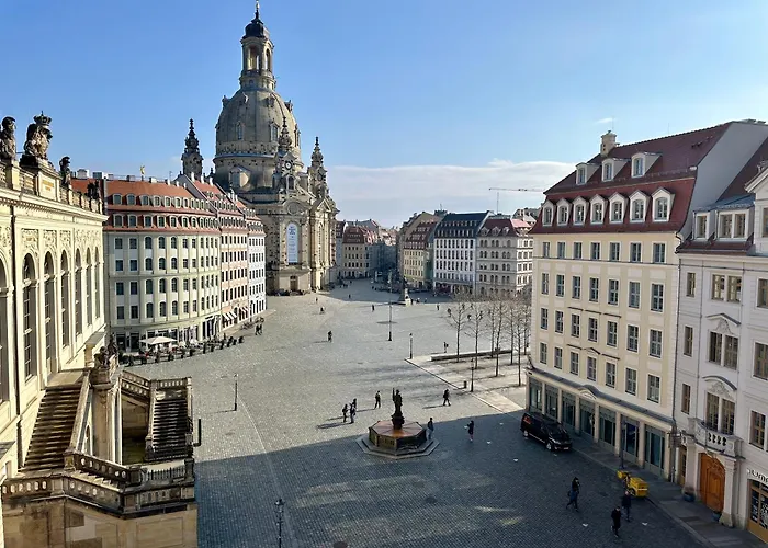דירה Luxus Mit Einmaligem Blick Auf Frauenkirche דרזדן